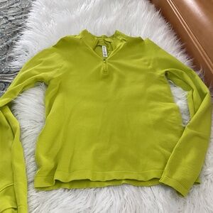 Athleta 1/4 zip Textured  long sleeve top